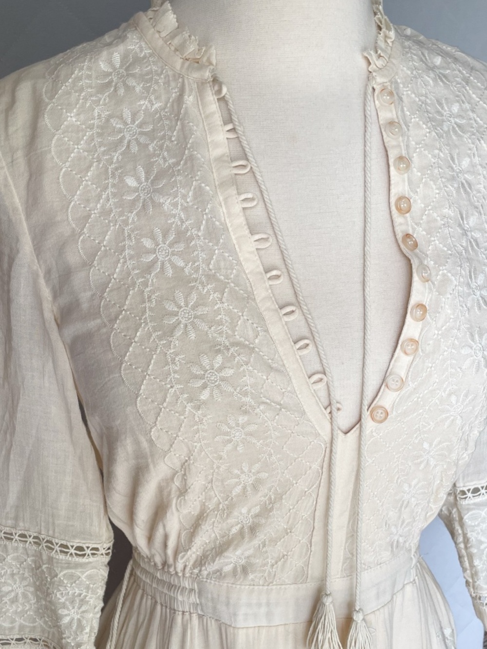 Spell & the Gypsy Collective - Loves Me Not Garden Dress - Cream Dress - XS - Picture 10 of 16